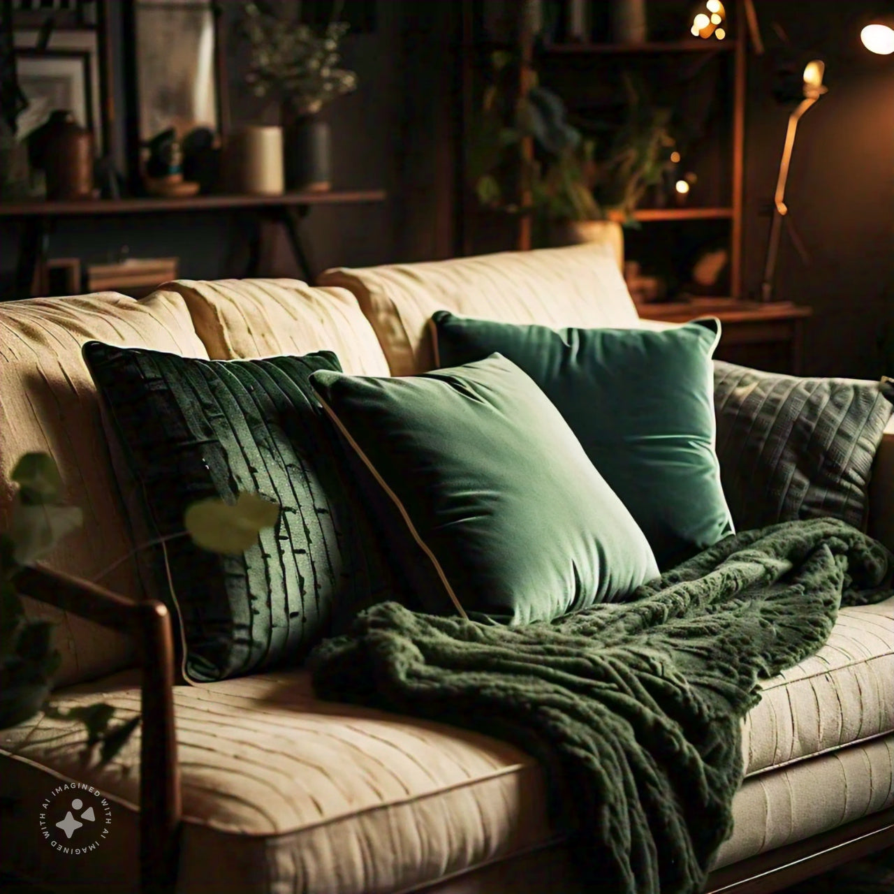 Earthy Elegance: Transform Your Space with Forest Green Throw Pillows