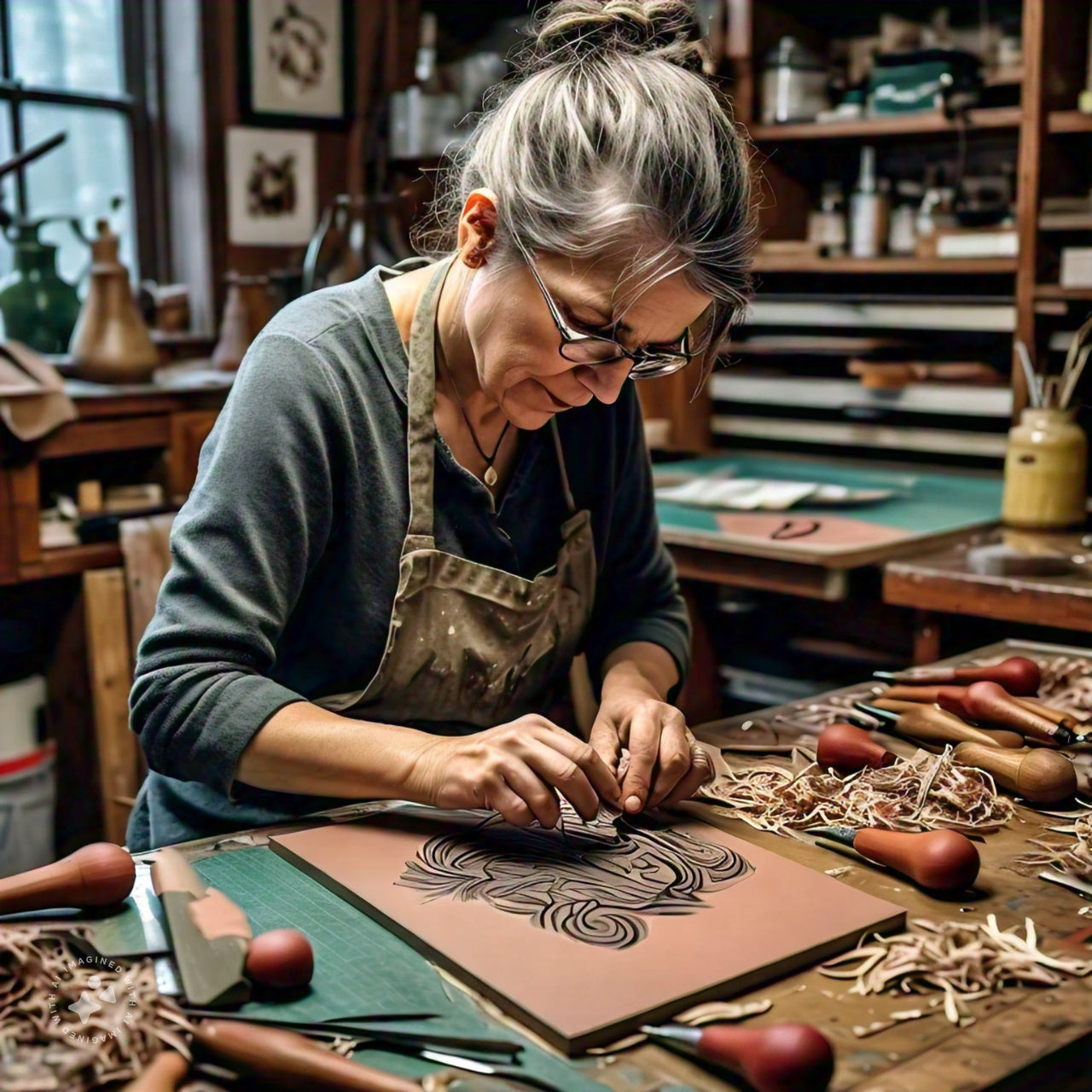 The Art of Linoleum Block Printing: Transforming Everyday Materials into Masterpieces