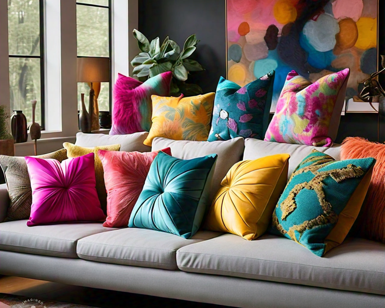 10 Stunning Throw Pillow Colors to Complement Your Grey Couch