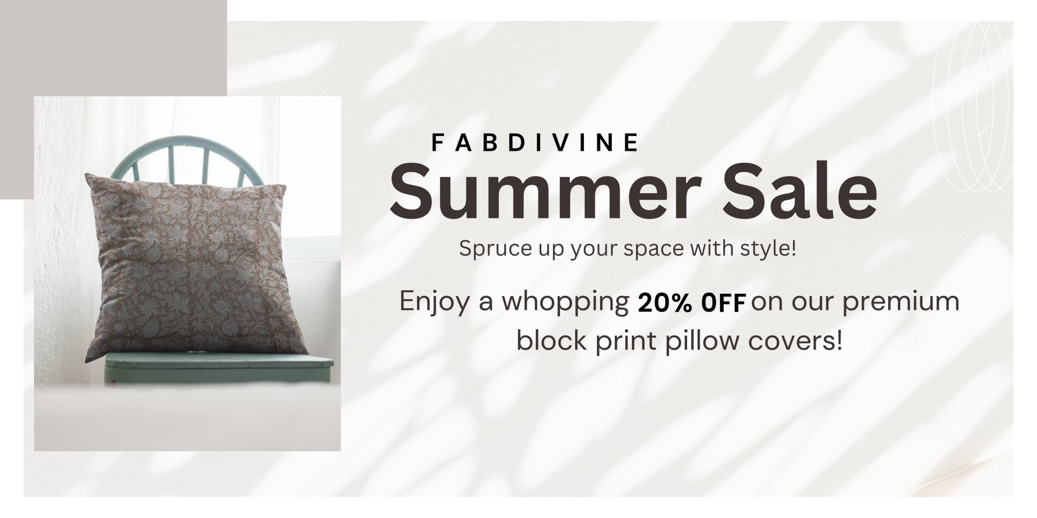 Discover Stunning Block Print Pillow Covers on Fabdivine's Summer Sale - FABDIVINE LLC