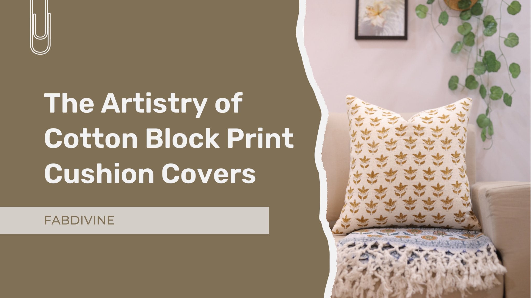 The Artistry of Cotton Block Print Cushion Covers: Unveiling Exquisite Textile Masterpieces - FABDIVINE LLC