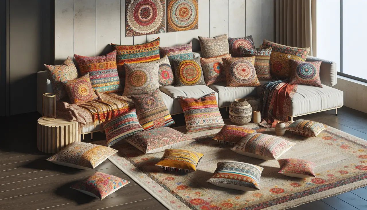 The Intriguing History Behind Handmade Boho Pillow Covers and Their Cultural Significance - FABDIVINE LLC