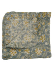 HANDMADE BLOCK PRINTED FLORAL LINEN DECORATIVE DINNER FABRIC FRILL SET OF TABLE NAPKINS – ARADHANA