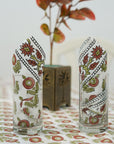 HANDCRAFTED PRINTED DECORATIVE SQUARE BOHO FLORAL COTTON TABLE COVER - ARJUN