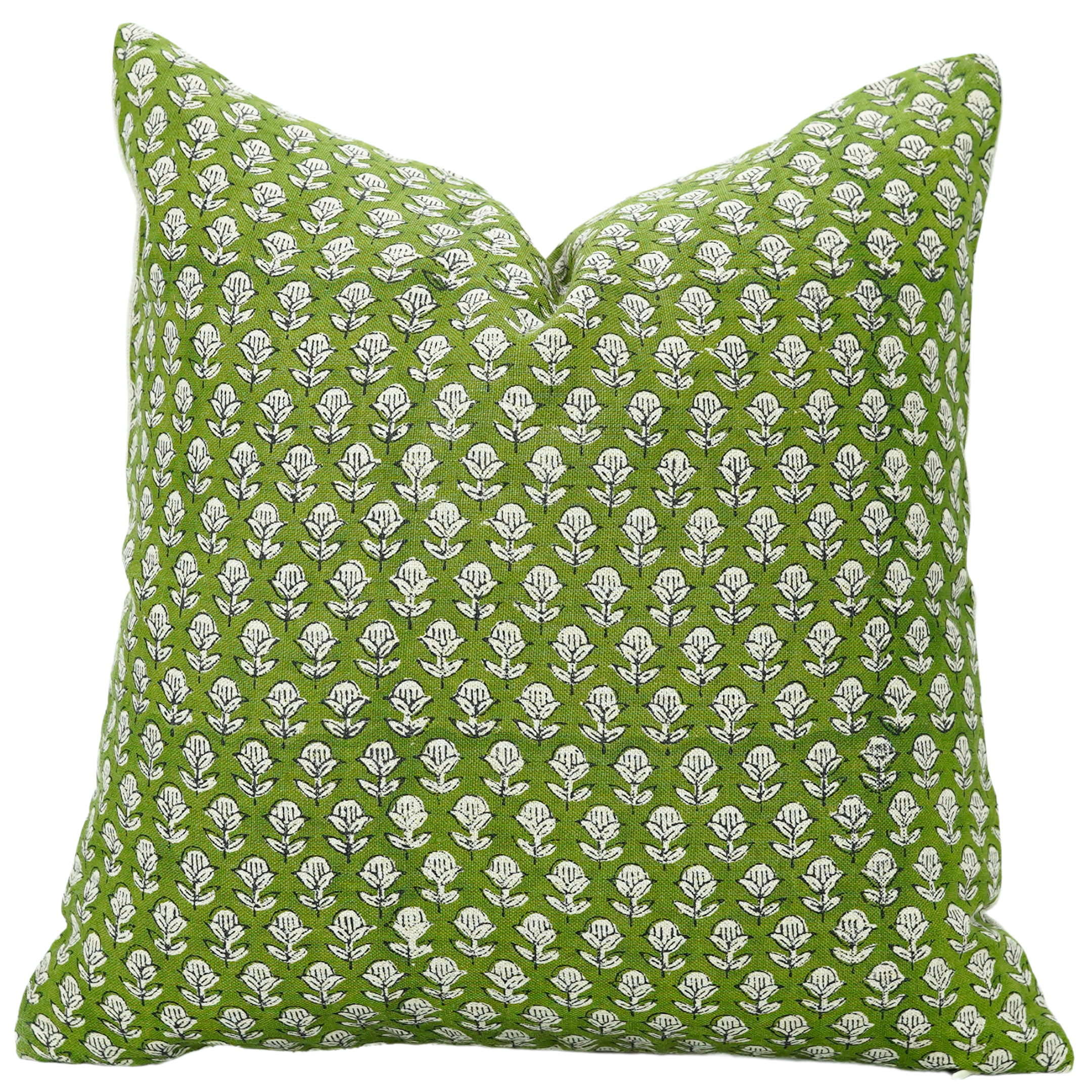 Block Print Linen Pillow Cover- TARANGINI - FABDIVINE LLC