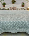 Soft Cotton Block Printed Winter Comforter/Quilts