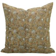 Block print Pillow cover for sofa, couch or bed- Pure Linen- NAYAAB - Fabdivine