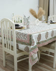 DESIGNER FLORAL PRINTED COTTON TABLE/DINING COVER WITH NAPKINS - VARANASI