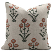 Block Print Linen Pillow Cover- AMITABH - Fabdivine