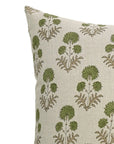 Block print Pure Linen throw pillow cover- RISHI - Fabdivine