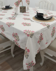 Thick Cotton White Table Cloth-Swadesh