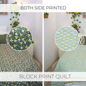 Cotton Quilts/Blanket – Mediumweight & Block Printed