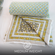 Cotton Quilts/Blanket – Mediumweight & Block Printed