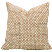 Block print Thick Cotton throw pillow cover- MOGRA - Fabdivine