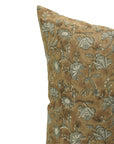 Block print Pillow cover for sofa, couch or bed- Pure Linen- NAYAAB - Fabdivine