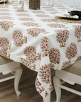 Thick Cotton White Table Cloth-Anar