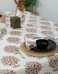 Thick Cotton White Table Cloth-Anar