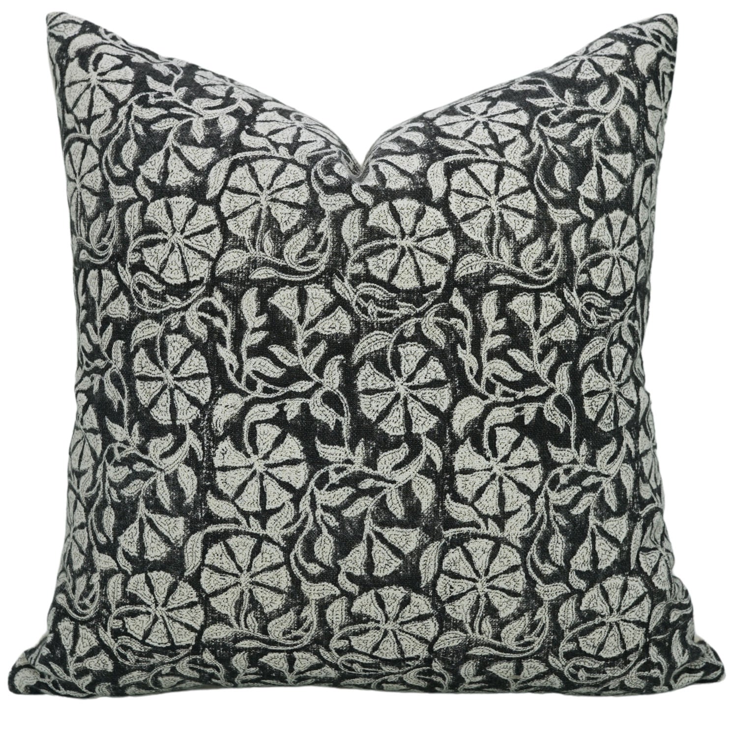 Block Print Linen Pillow Cover- RUDRAKSH - FABDIVINE LLC