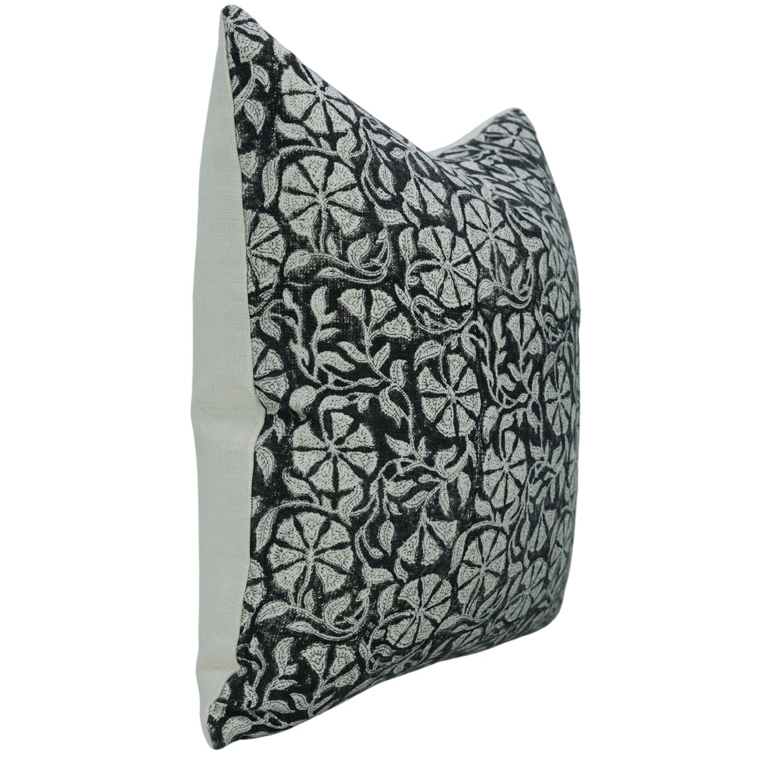 Block Print Linen Pillow Cover- RUDRAKSH - FABDIVINE LLC