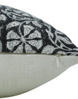 Block print Pillow cover for sofa, couch or bed- Off White Linen- RUDRAKSH - Fabdivine