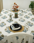 Thick Cotton White Table Cloth-Badshah