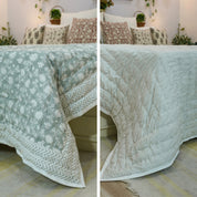 Soft Cotton Block Printed Winter Comforter/Quilts