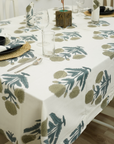 Thick Cotton White Table Cloth-Badshah