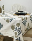 Thick Cotton White Table Cloth-Badshah