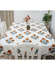 Thick Cotton White Table Cloth-Badshah