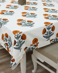 Thick Cotton White Table Cloth-Badshah