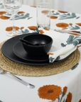 Thick Cotton White Table Cloth-Badshah