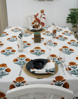 Thick Cotton White Table Cloth-Badshah