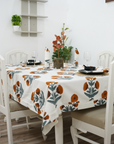 Thick Cotton White Table Cloth-Badshah