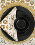 HANDMADE DECORATIVE FLORAL PRINTED COTTON DINING TABLE COVER WITH NAPKINS - BUL BUL