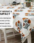 Thick Cotton White Table Cloth-Badshah