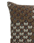 Square/Lumber block print pillow cover- Thick Linen- TITLI - Fabdivine