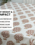 Thick Cotton White Table Cloth-Anar