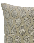 Panchi Handcrafted Linen Blend Cushion Cover – Silver Pink & Sage Green Floral Print