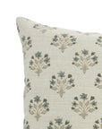 Block Print Linen Blend Pillow Cover-Daffodil