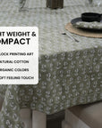 Thick Cottonwhite Table Cloth-Superstar