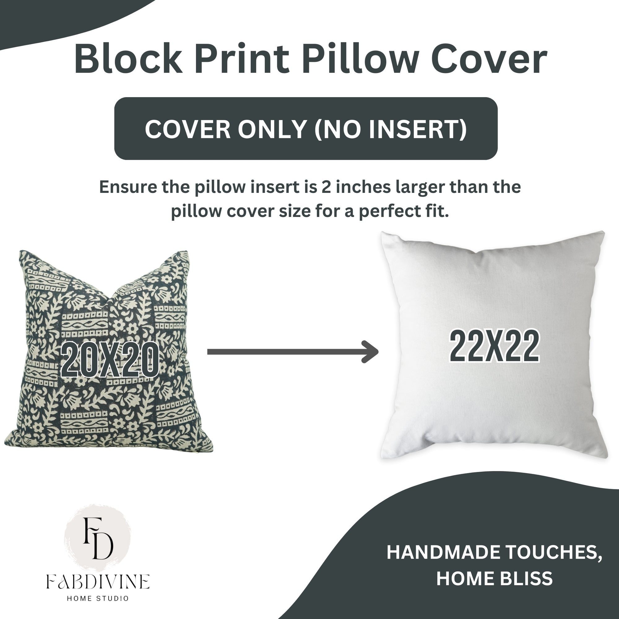 Handmade Black Pure Linen Pillow Cover - Mumtaj