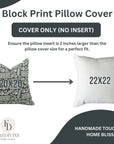 Handmade Black Pure Linen Pillow Cover - Mumtaj