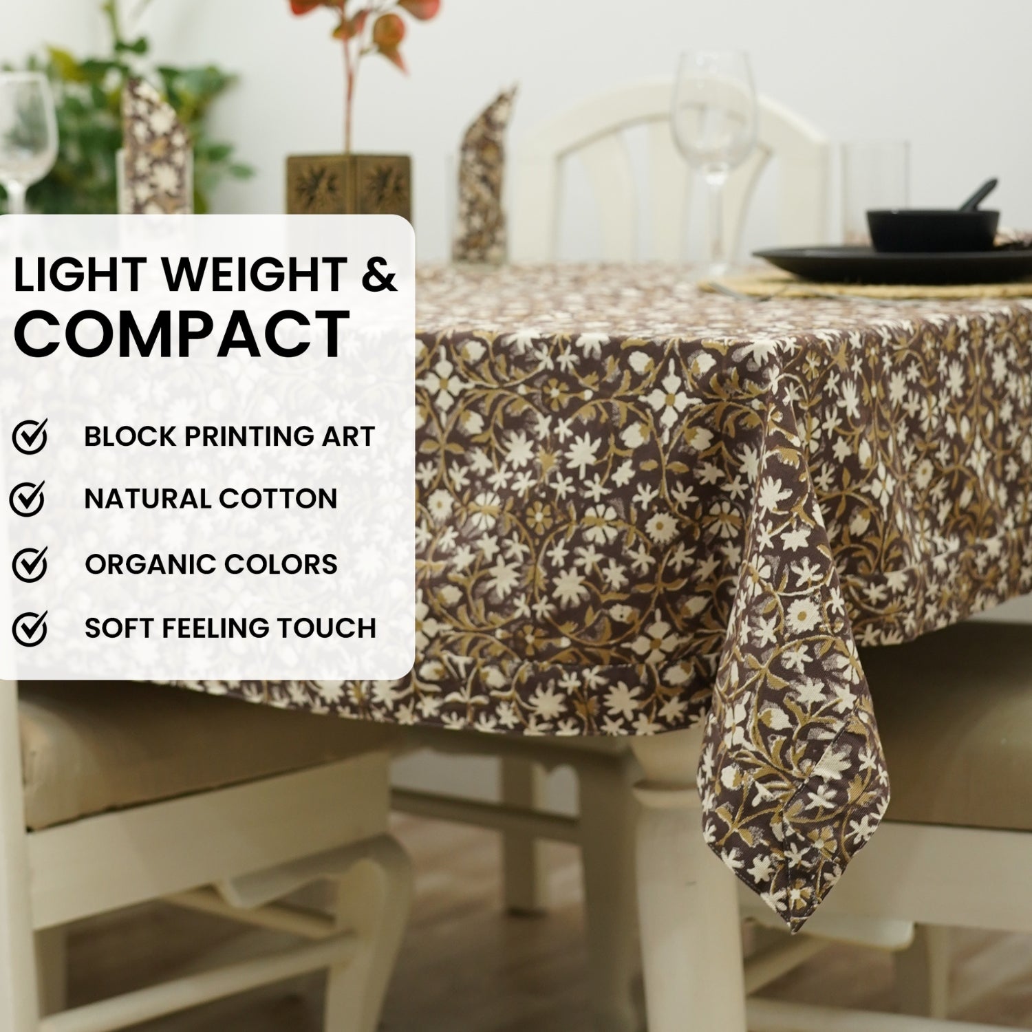 Duck Canvas Table Cloth-Mahalaxmi