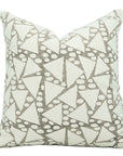 Hand Block Print Thick Cotton designer pillow cover- TRIANGLE - Fabdivine