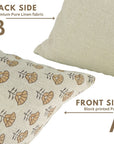 Boho Pillow Slipcovers Block Print - Duck Canvas Cotton - Kohinoor