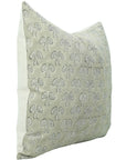 Square/Lumber block print pillow cover- Pure Linen- MUSHAK - Fabdivine