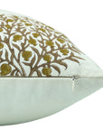 Hand Block Print Thick Cotton White Designer Pillow Cover - Anar