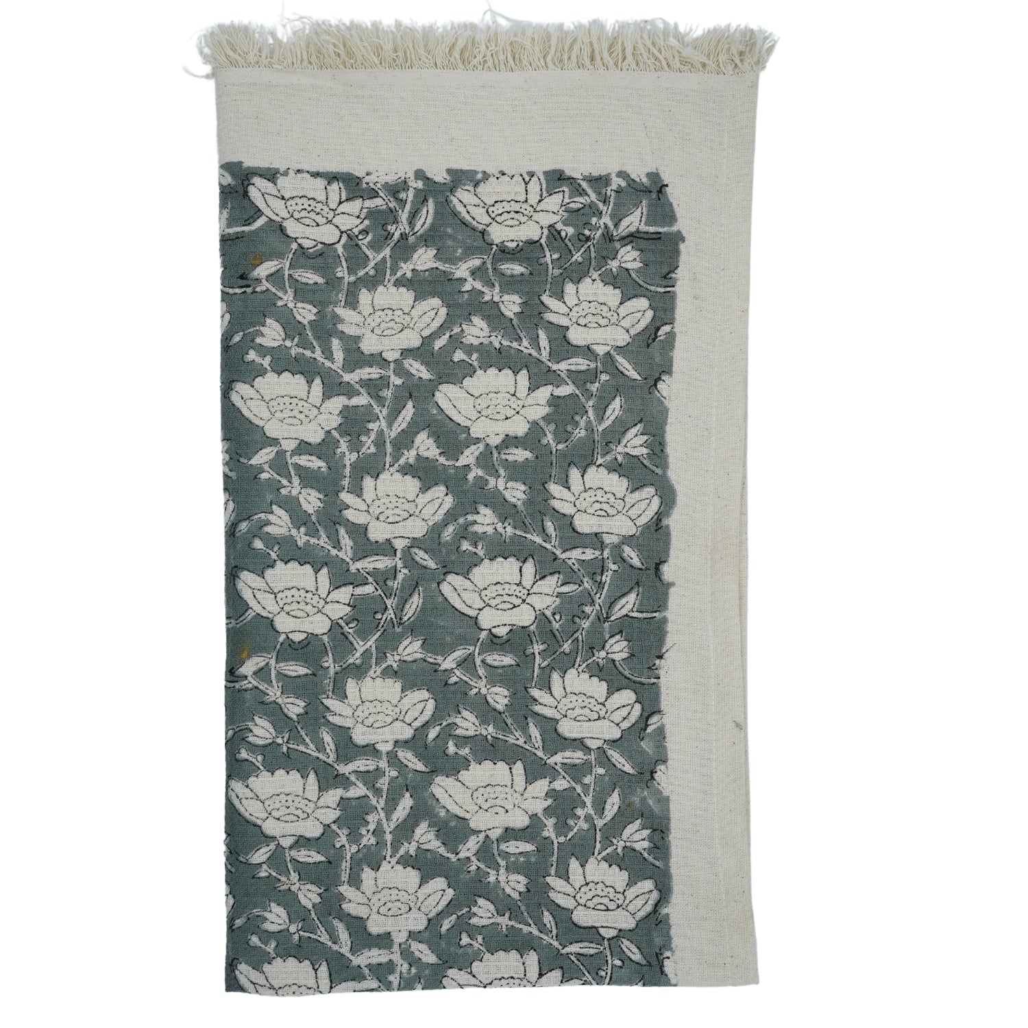 Handblock Bathroom Hand Towels Cotton Waffle Soft &amp; Luxurious in Gray - Dhruv