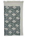 Handblock Bathroom Hand Towels Cotton Waffle Soft & Luxurious in Gray - Dhruv