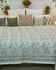 Cotton Quilts & Blankets with Medium Weight and Block Printed Soft Texture